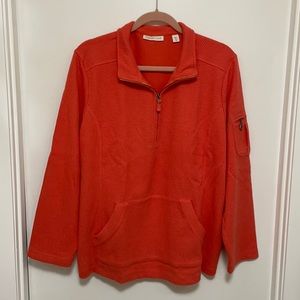 Coldwater Creek Sweatshirt Orange Nautical SZ 1X